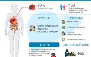 Лямблиоз. Клинические проявления, лечение и профилактика