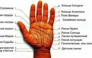 Линии на руке: толкование с картинками