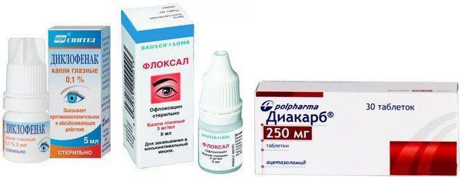 Какие капли используют при травме